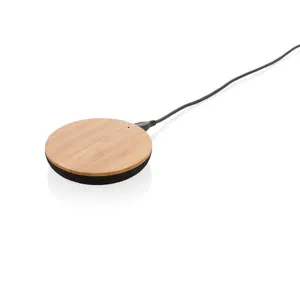 Caricatore wireless Bamboo X 5W, gadget ecologici - Product Image 1