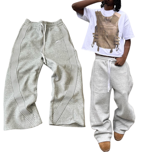 Pantalones rectos de cintura alta XDL, Cinturón trenzado, pantalones de chándal deportivos informales <span class=keywords><strong>para</strong></span> correr, pantalones holgados de algodón con bolsillo de nailon <span class=keywords><strong>para</strong></span> <span class=keywords><strong>hombre</strong></span> - Product Image 1
