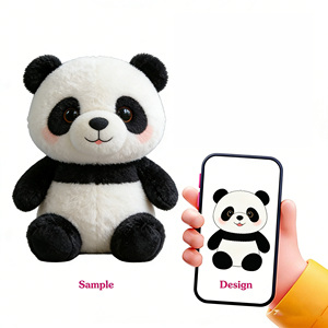 Juguete de Peluche Personalizado OEM ODM, Conejito de Peluche, Perro de Peluche, <span class=keywords><strong>Regalo</strong></span> de Cumpleaños para Niñas, Relleno de Algodón PP, Panda de Peluche - Product Image 1