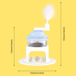Juguete Dispensador de Comida para Perros y Gatos con Forma de Afeitadora de Hielo, Juguete de Alimentación Lenta con Pluma - Product Image 6