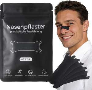 Bandes nasales extra-fortes pour le soulagement du ronflement et de la congestion nasale, bande adhésive nasale pour dormir - Product Image 1