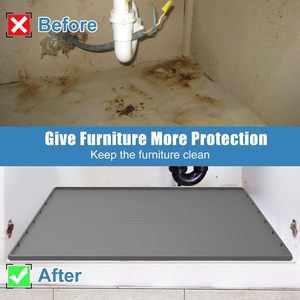 Grand Tapis de Protection en Silicone Imperméable de Qualité Supérieure pour Évier de Cuisine, Protection Contre les Fuites d'Eau Sous l'Évier - Product Image 2