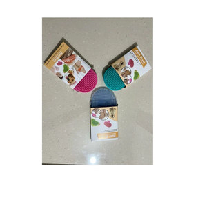 Durable Silicone Pet Bath Brush with Adjustable <b>Ring</b> Handle for Dog Bathing Cleaning and Gentle Massage Grooming Tool for Pets - Product Image 2