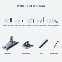 Meilleures ventes - Kit de montage sur toit Starlink Gen 3 - Installation facile - Support d'antenne à angle réglable pour Starlink Gen 3 V4