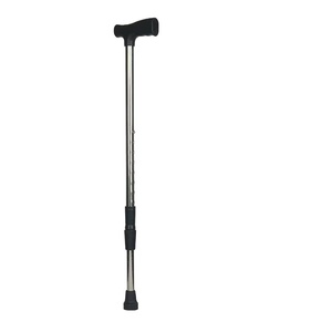Bastón Telescópico de Aleación de Aluminio con Altura Ajustable y Cuatro Ruedas para Rehabilitación de Ancianos - Product Image 1
