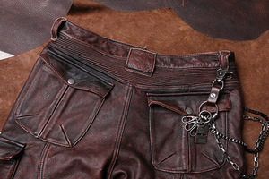 Mens <span class=keywords><strong>Pantaloni</strong></span> di <span class=keywords><strong>Pelle</strong></span> di Cuoio Reale Genuino Della Mucca biker <span class=keywords><strong>Pantaloni</strong></span> Punk <span class=keywords><strong>Pantaloni</strong></span> Jeans biker moto <span class=keywords><strong>Pantaloni</strong></span> - Product Image 4