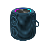 OZZIE Enceinte sans fil 5.4 avec éclairage LED RGB, son puissant 6W, housse en tissu étanche IPX7, mini-enceinte pour ordinateur