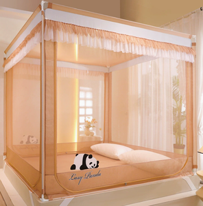 มุ้งกันยุงแบบป้องกันการตกจากเตียง รุ่น Class A พร้อมโครงภายนอก สามช่องเปิด ปิดมิดชิดเต็มรูปแบบ มุ้งกันยุงแบบประตูรูปตัวยู - Product Image 2