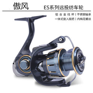Reel Pancing Berbahan Nylon yang Diperkuat Aluminium dengan Bantalan Baja Tahan Karat untuk Memancing di Sungai dan Danau - Product Image 3