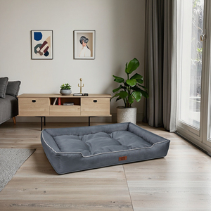 Hot Selling Xl Waterdicht Antislip Milieuvriendelijk Solide Patroon Winter Huisdier <span class=keywords><strong>Bed</strong></span> Scheurbestendig Vierkant Ontwerp Voor Katten En Honden - Product Image 3