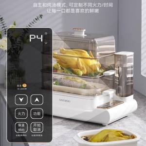 Vaporera Eléctrica Daewoo de 10L, Doble Capa, Control Digital, Multifuncional, Olla de Vapor Doméstica con Tapa de Vidrio Templado - Product Image 5