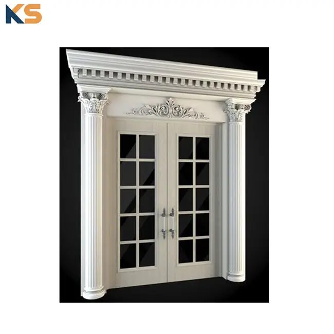 GRC Semen Beton Jendela Pintu Surround Bingkai Dekoratif Architrave Moulding