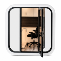 Cabine de luxe moderne Apple, module de bureau préfabriqué insonorisé, studio de jardin, mini-maison, espace de vie modulaire pour jardin