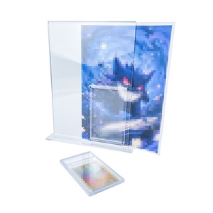 Hot Selling Custom Fashion Grading Card Slab <b>Stand</b> Clear Acrylic Tcg Slabs Holder with Poster - Product Image 4