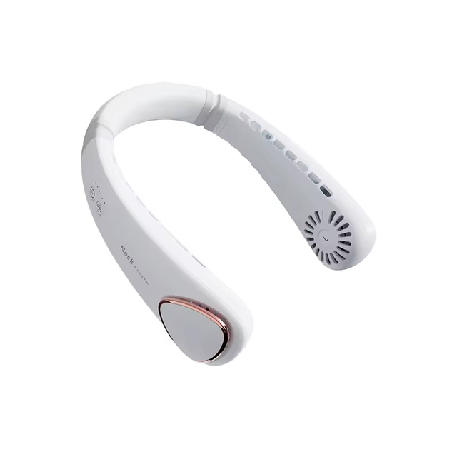 Portable Rechargeable Neck Fan Large Battery Life Rechargeable Portable Cooling Fans High Speed Mini Neck Fan with Ac Cold air