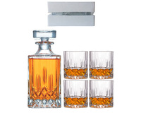Coffret de carafe à Whisky gravé monde d'alcool Offre Spéciale 850ml 28oz avec verres à Whisky, cadeau personnalisé