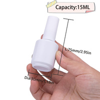 Flacon vide en verre BZY pour vernis à ongles et mascara 15 ml avec pinceau, anti-déversement, conception personnalisée, sérigraphie, vente en gros depuis Jiangsu