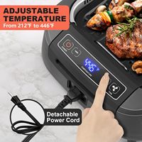 Barbecue électrique standard européen, portable pour la maison et l'extérieur, plaque de cuisson électrique sans fumée