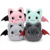 Porte-clés en peluche créatif sur le thème des chauves-souris, extrêmement mignon et adorable, idéal comme cadeau romantique pour les couples, parfait pour sacs et sacoches.