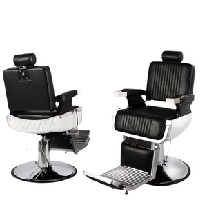 Classic Men's Barber <b>Chair</b> Heavy Duty Hydraulic 360° <b>Swivel</b> Salon Furniture Premium <b>Leather</b> Customizable for Salon Studio Setup - Product Image 6