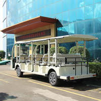 Voiture électrique de tourisme miniature à 23 places, 120 km, moteur AC 96V/20kw, batterie, chariot de tourisme électrique