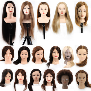 Perruque <span class=keywords><strong>de</strong></span> mannequin en cheveux humains, haut <span class=keywords><strong>de</strong></span> gamme, affichage noir, support <span class=keywords><strong>de</strong></span> cils afro-américains, trépied réaliste, vente en gros, 100% - Product Image 5