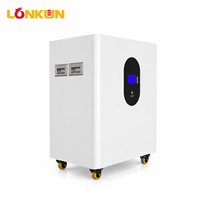Système de stockage d'énergie solaire domestique ESS Longkun empilable 16 kWh 51,2 V 320 Ah avec batterie au lithium et alimentation de secours hybride sur réseau