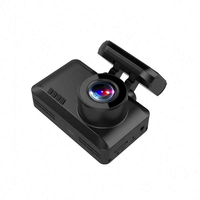 Caméra de tableau de bord double objectif grand angle 170° 4K LCD 1080P avec Wi-Fi, GPS, contrôle par application, enregistrement en boucle et capteur G