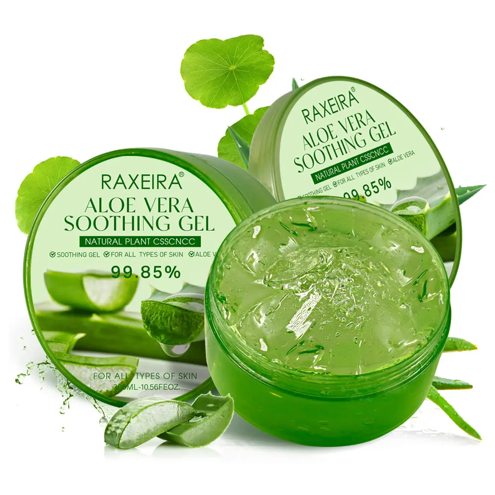 Aloe Vera orgánico 92% Gel calmante de Aloe Vera Unisex cara Alovera Gel Caracol Gel Facial y corporal hidratante 3 años tamaño Regular