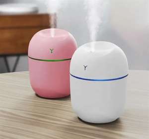 Humidificador de Aire Ultrasónico Portátil Mini, Precio de Fábrica, Difusor de Aceites Esenciales USB para el Hogar y el Automóvil, con Lámpara Nocturna LED - Product Image 1