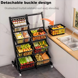 Kệ trưng bày rau củ quả siêu thị, quầy bán đồ ăn nhẹ/kẹo/bánh quy ảnh, kệ trưng bày cửa hàng tiện lợi có giỏ - Product Image 4