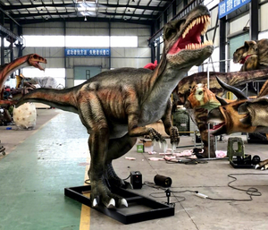 Modèle de <span class=keywords><strong>dinosaure</strong></span> animatronique personnalisé de 6 m, <span class=keywords><strong>Baryonyx</strong></span> grandeur nature, dinosaures faits à la main pour le parc jurassique - Product Image 1
