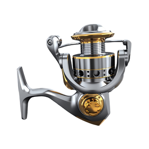 Carrete de Pesca Giratorio ROOBLINOS <span class=keywords><strong>GG</strong></span> Totalmente Metálico 5.2:1 para Agua Salada y Ríos/Cuevas, Alto Rendimiento, para Pesca de Carpas, Aleación de Aluminio - Product Image 1