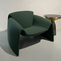 Moderner Minimalistischer Krabbenförmiger Akzentstuhl, Designer Bouclé-Stoff Einzelsofa, Luxuriöser Freizeitsessel für Wohnzimmer und Balkon