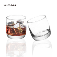 Tasse à eau en verre à whisky en cristal blanc simple à usage quotidien personnalisable