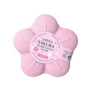 Bombe de bain parfumée LAIKOU Sakura - Bain moussant luxueux pour un nettoyage doux et une hydratation de la peau (30g) - Product Image 2