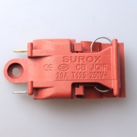 Ensemble de bouilloire électrique rouge chaud Contrôle de la température Interrupteur à vapeur Interrupteur à bouton-poussoir Raccords en trois pièces en plastique avec connecteur inclus