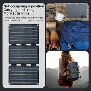 Jiezhikang JZK-G30 30Watt Pliable Portable Foldable <b>Solar</b> Panels USB Type-C Fast Charger 22% Efficiency CE Certified Mobile - Product Image 6