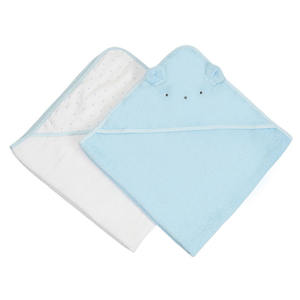 Ensemble <span class=keywords><strong>de</strong></span> 2 serviettes <span class=keywords><strong>de</strong></span> <span class=keywords><strong>bain</strong></span> tissées 100 % coton pour nouveau-né avec <span class=keywords><strong>cape</strong></span>, compressées, 76x76cm, idéal pour cadeau <span class=keywords><strong>de</strong></span> naissance - Product Image 3