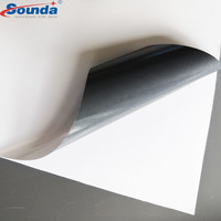 Fabricante de China, pegatinas adhesivas de vinilo de impresión de PVC, impermeable, blanco, imprimible, rollo de vinilo autoadhesivo alto