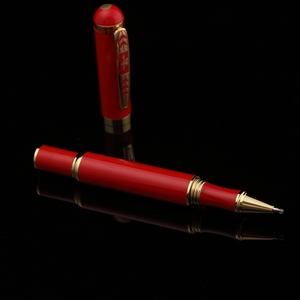 <span class=keywords><strong>2020</strong></span> de metal rojo bolígrafo logotipo rojo pluma de la pluma de cobre - Product Image 3