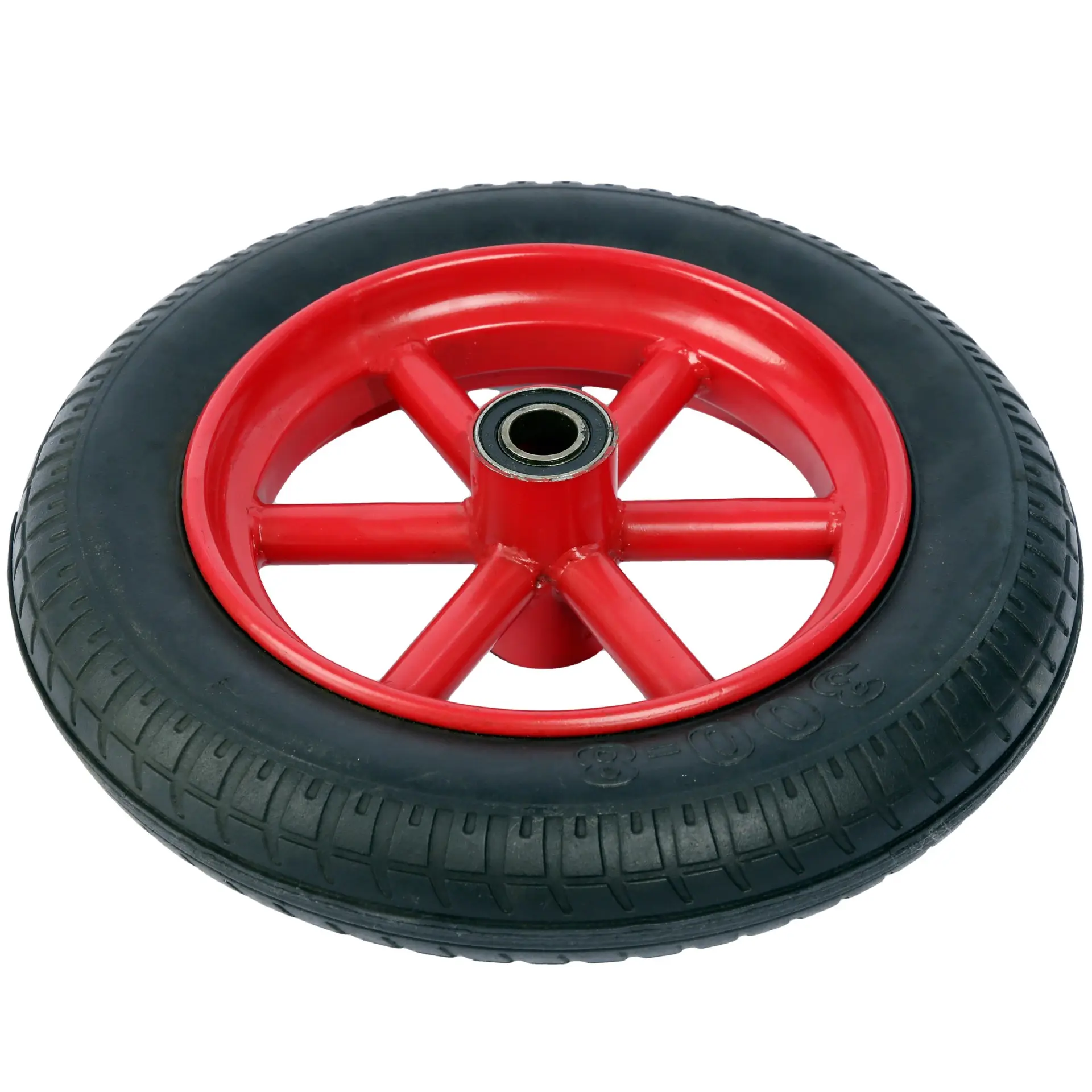 14 "cao su rắn bánh xe không Inflatable nổ lốp chống đâm thủng 3.00-8 cao su bột bánh xe