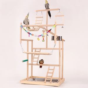 Grand perroquet en bois massif échelle de balançoire ensemble de jouets d'escalade de perche écologique pour perroquet divertissement soulagement du Stress dentition - Product Image 6