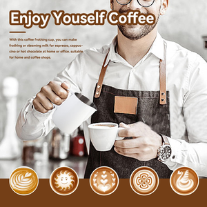 Wholesale Stainless Steel 304 Coffee Metal Cup Milk Frothing Pitcher <b>Jug</b> - Product Image 5