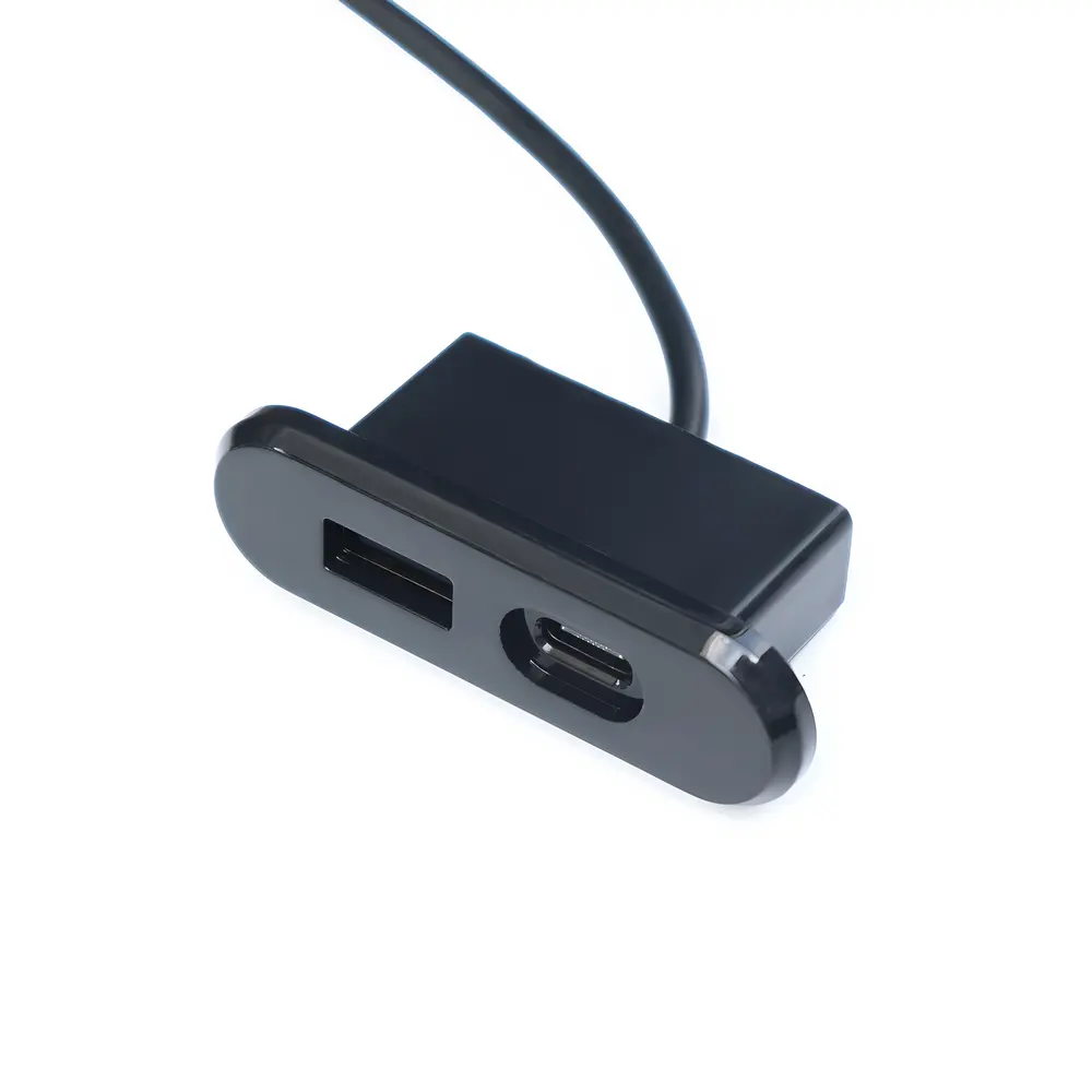 Cargador de muebles Mini USB C eléctrico de rango superior, enchufe de escritorio, Cargador USB integrado para mesita de noche