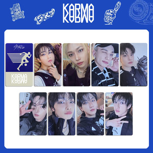 8 Stück/Set Kpop Straykids Fotokarten KARMA <span class=keywords><strong>JAPAN</strong></span> Album Hyunjin Felix Lee Know HOORAY SW WM Ver Selfie Glänzende Individualisierte Geschenkkarte - Product Image 2