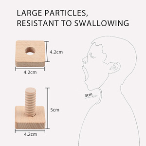 Tuercas de tornillo Unisex para niños, Educación Temprana, forma geométrica, bloques de construcción, tornillo de madera para bebés, juguete, ayuda para la enseñanza - Product Image 4