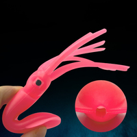 Vente en gros 6.5cm 8cm 10cm 12cm appâts artificiels lumineux calmar jupe en caoutchouc jupes de calmar en silicone leurre souple pour seiche