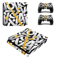 Autocollant en vinyle pour la console et la manette Sony Playstation 4 Slim PS4 Slim, design personnalisé d'anime, couverture intégrale