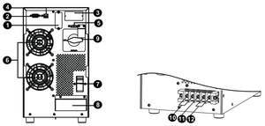 UPS de 6 kVA, Sistema de Alimentación Ininterrumpida, UPS en Línea de China, Respaldo de Energía EK906H, UPS EK906H - Product Image 4